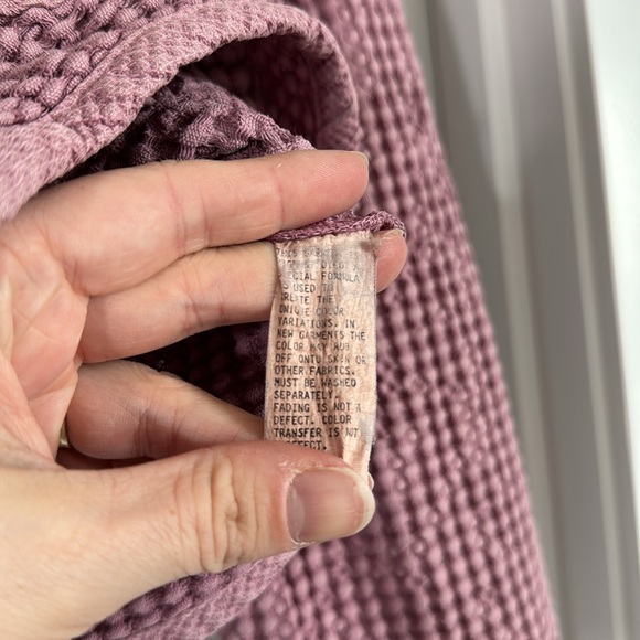 Vintage The Territory Ahead Waffle Quilt Jacket Dusty Pink Womens Medium Linen - Picture 7 of 7